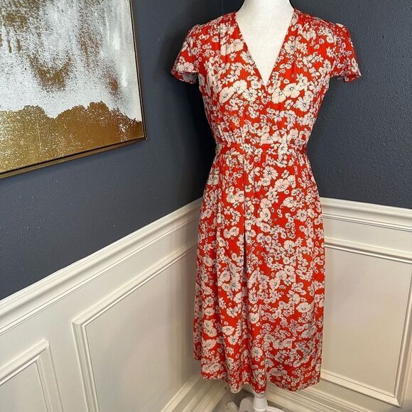 Rebecca Taylor Cherry Blossom Wrap Dress - Picture 4 of 11